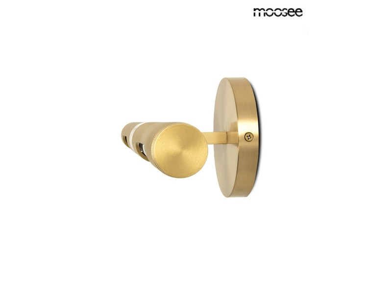 Lampa ścienna CRUDO złota - Moosee