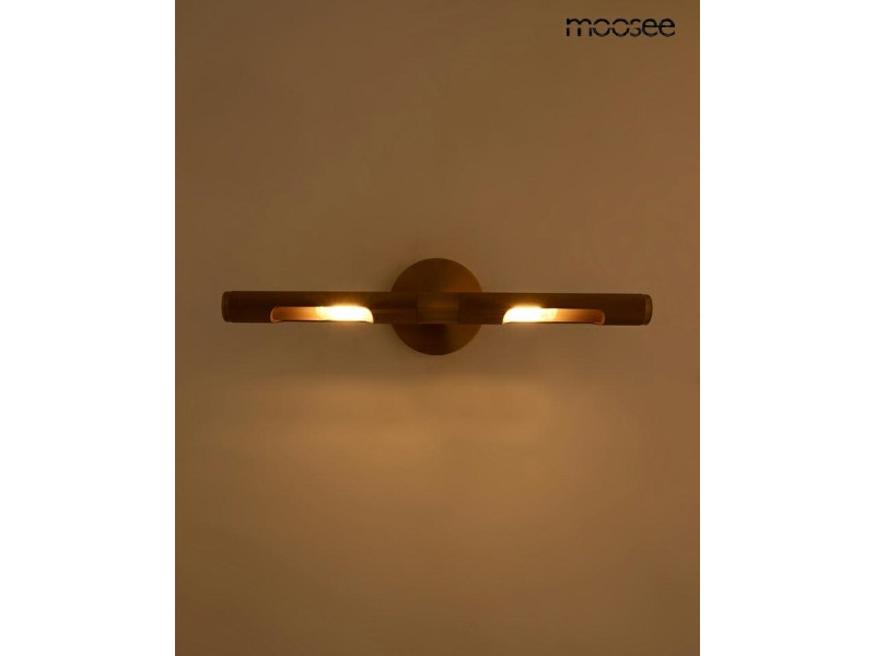 Lampa ścienna CRUDO złota - Moosee