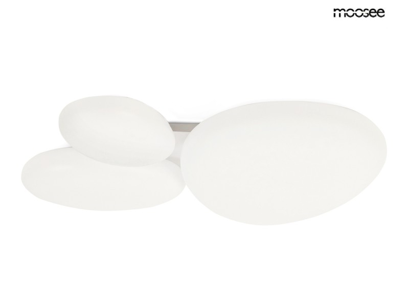 Lampa sufitowa / plafon CLOUD 3 biała - Moosee