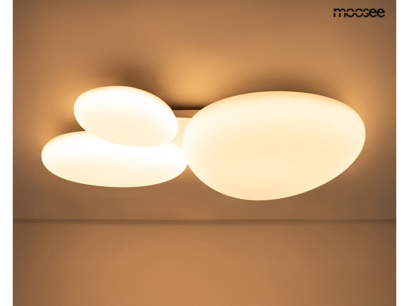 Lampa sufitowa / plafon CLOUD 3 biała - Moosee