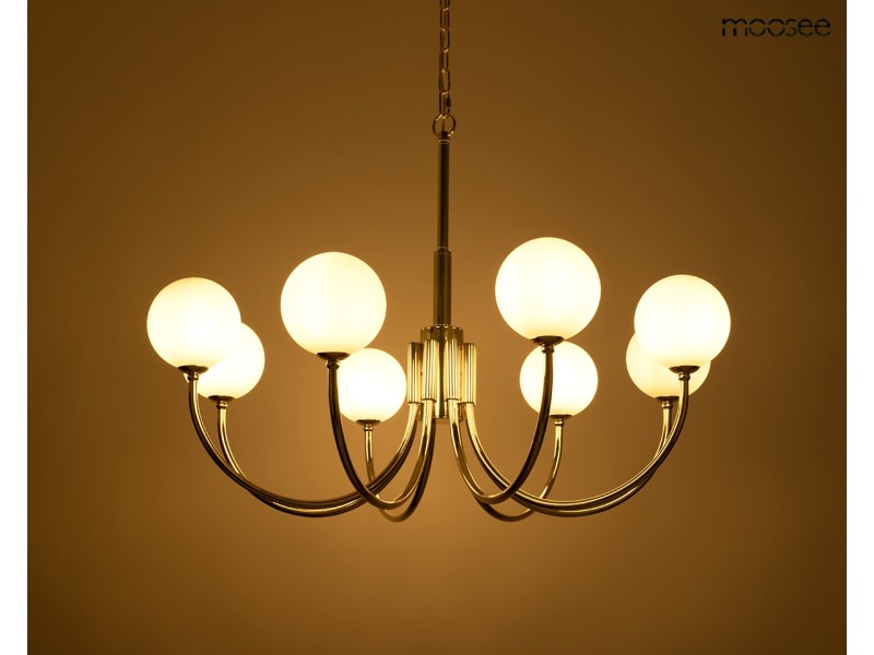 Lampa wisząca GRACIA złota - Moosee