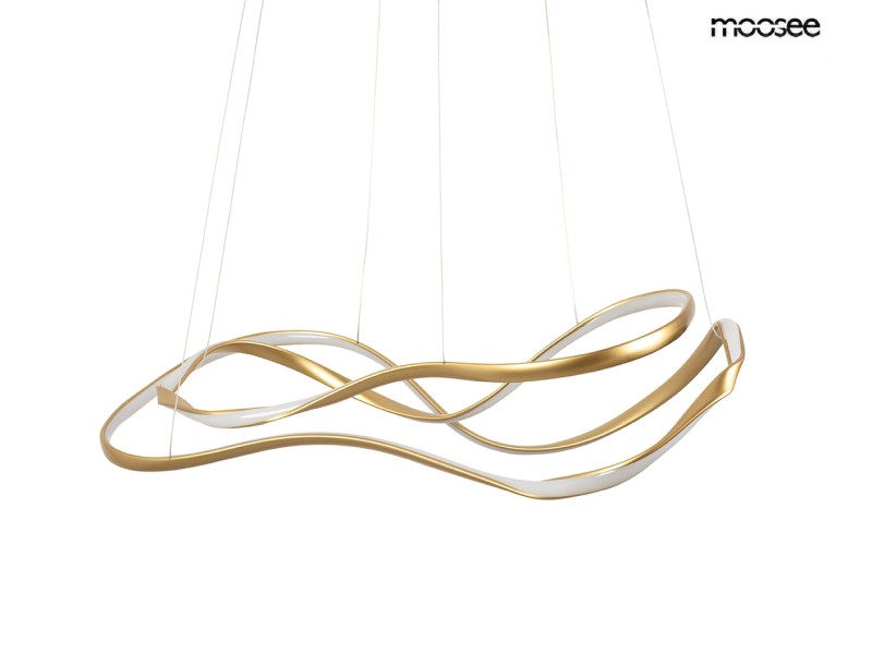 Lampa wisząca WAVES 2 złota - Moosee