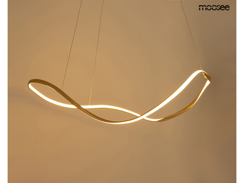 Lampa wisząca WAVES 80 złota - Moosee