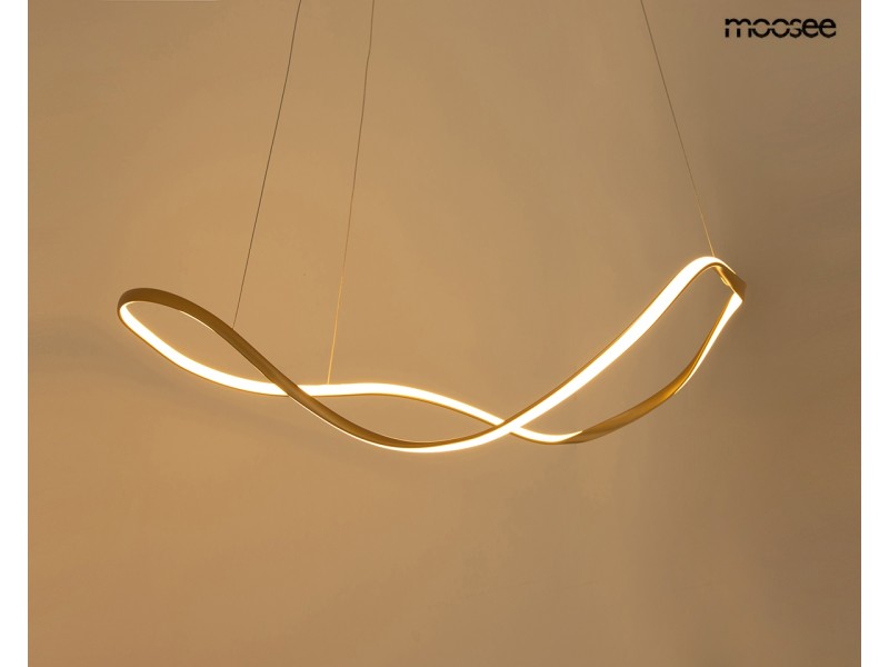 Lampa wisząca WAVES 60 złota - Moosee