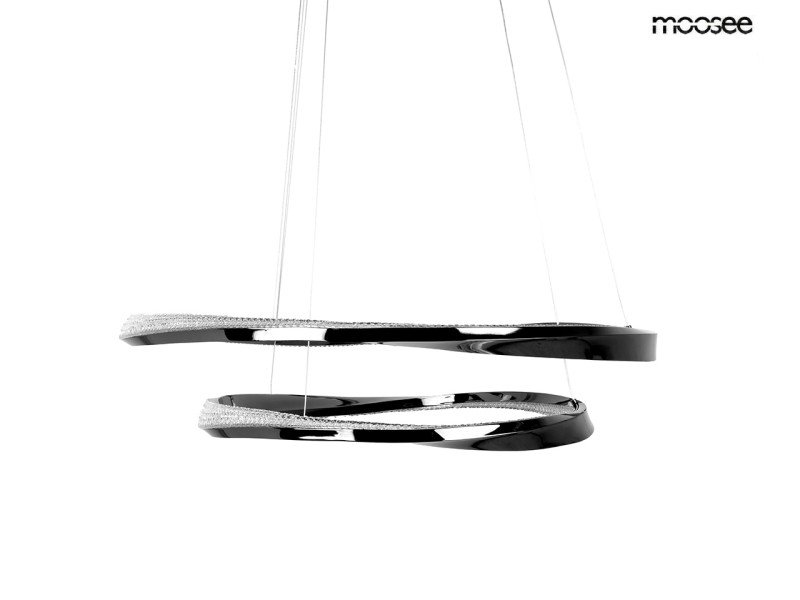 Lampa wisząca ANILLO 2 czarna - Moosee