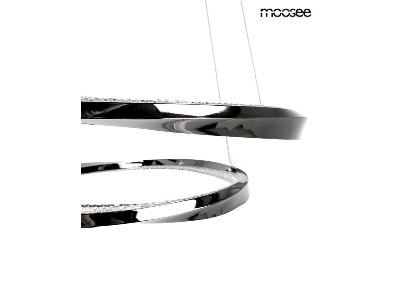 Lampa wisząca ANILLO 2 czarna - Moosee