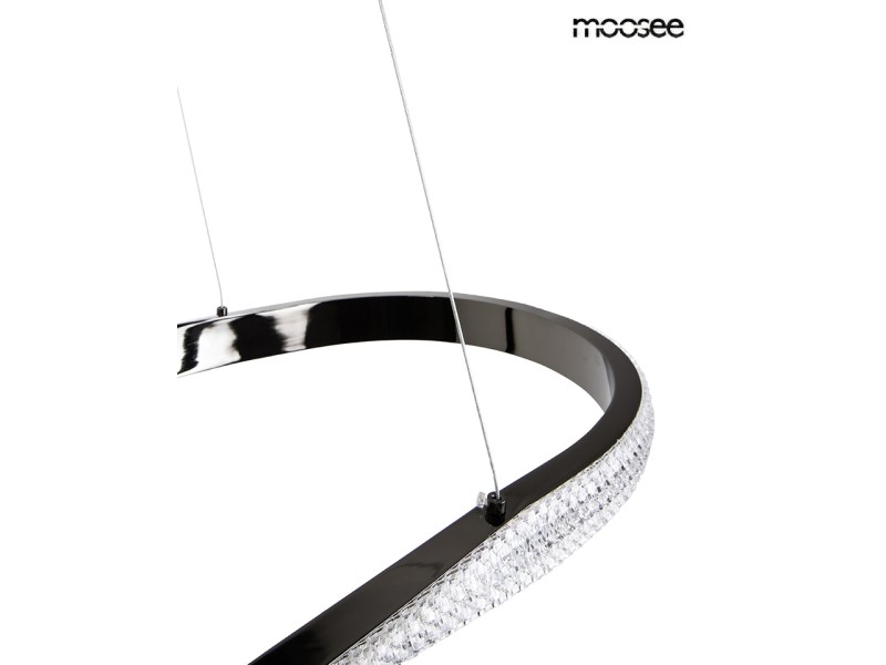 Lampa wisząca ANILLO 120 czarna - Moosee