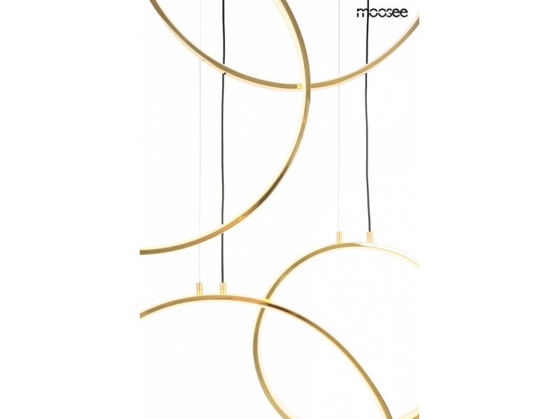 Lampa wisząca CIRCULO SIX złota - Moosee