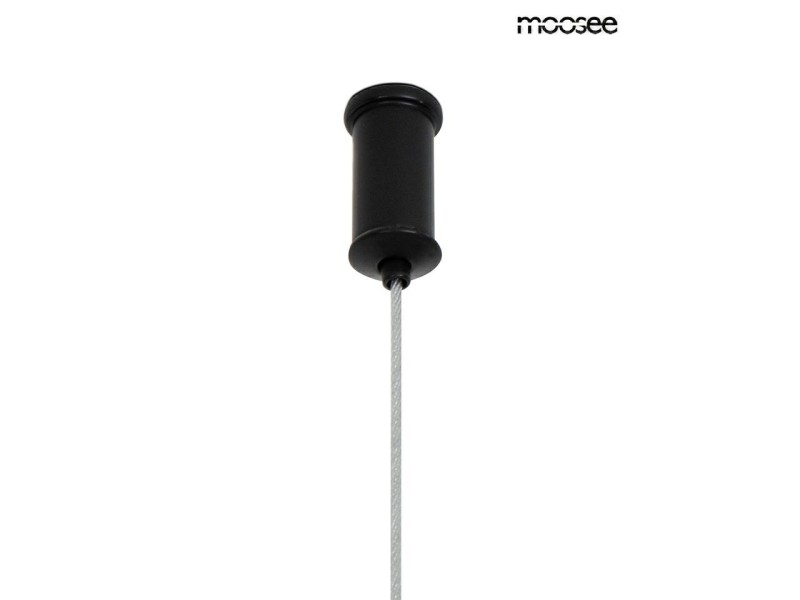 Lampa wisząca ALURE OVAL 120 czarna/mleczna - Moosee