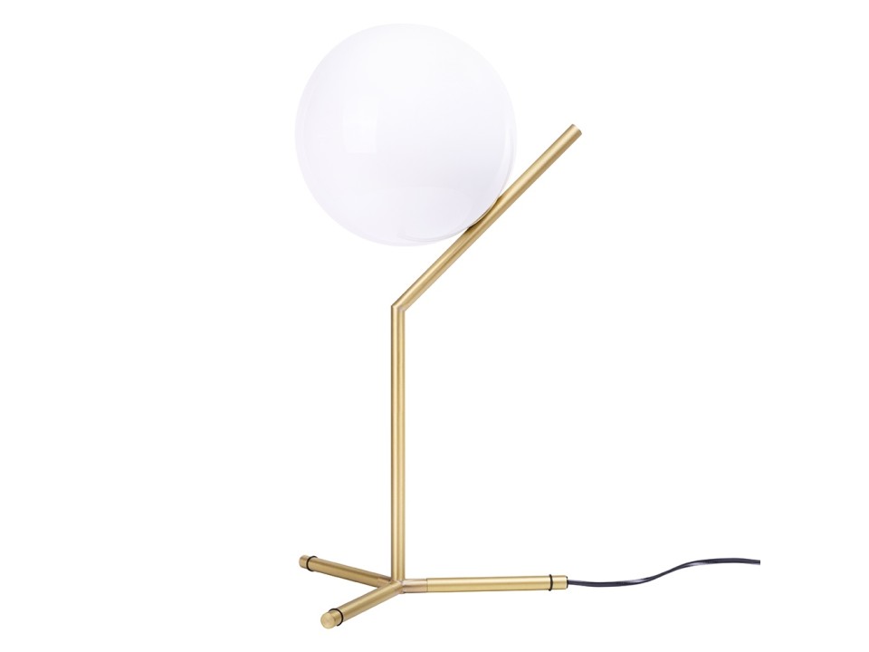 Lampa biurkowa HALM 2 - mosiądz, szkło - King Home