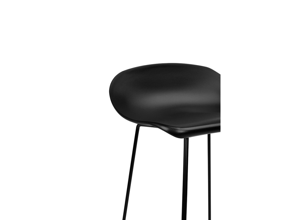 Krzesło barowe ROLF czarne 76 - King Home