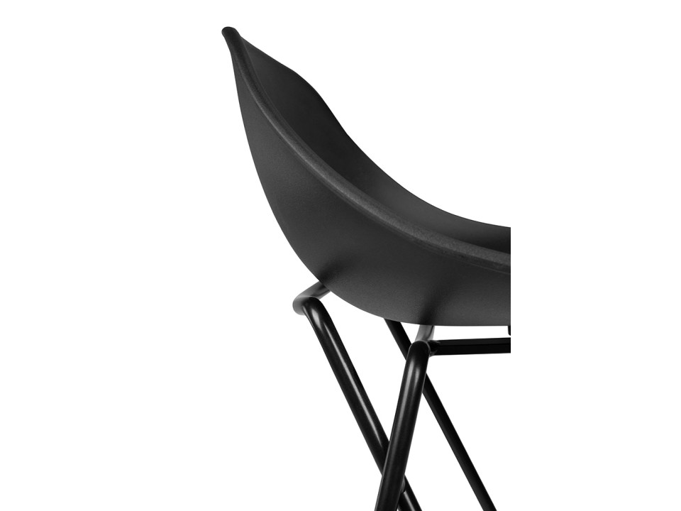 Krzesło barowe PERSY czarne 75 - King Home