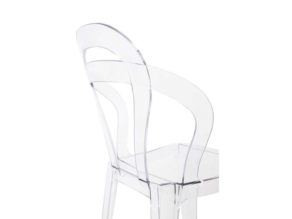 Krzesło MERCI transparentne - poliwęglan - King Home