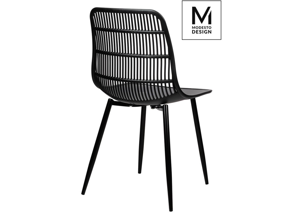 MODESTO krzesło BASKET czarne - polipropylen - Modesto Design