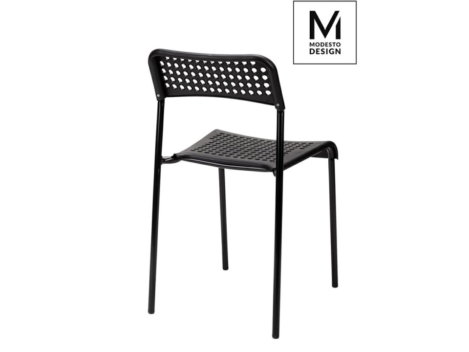 MODESTO krzesło DAVIS czarne - polipropylen, metal - Modesto Design