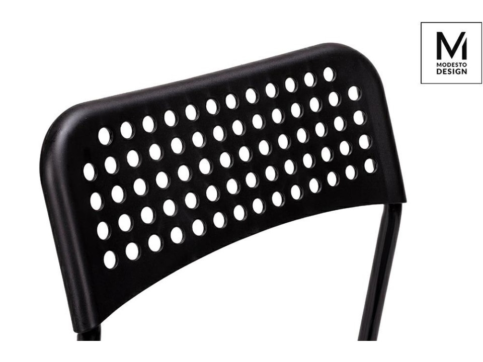 MODESTO krzesło DAVIS czarne - polipropylen, metal - Modesto Design