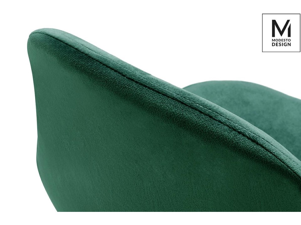 MODESTO krzesło LUCY zielone - welur, metal - Modesto Design