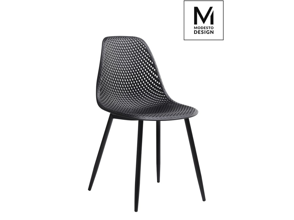 MODESTO krzesło TIVO czarne - polipropylen, metal - Modesto Design