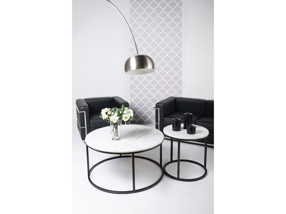 Fotel SOFT LC2 czarny - włoska skóra naturalna, chrom - King Home