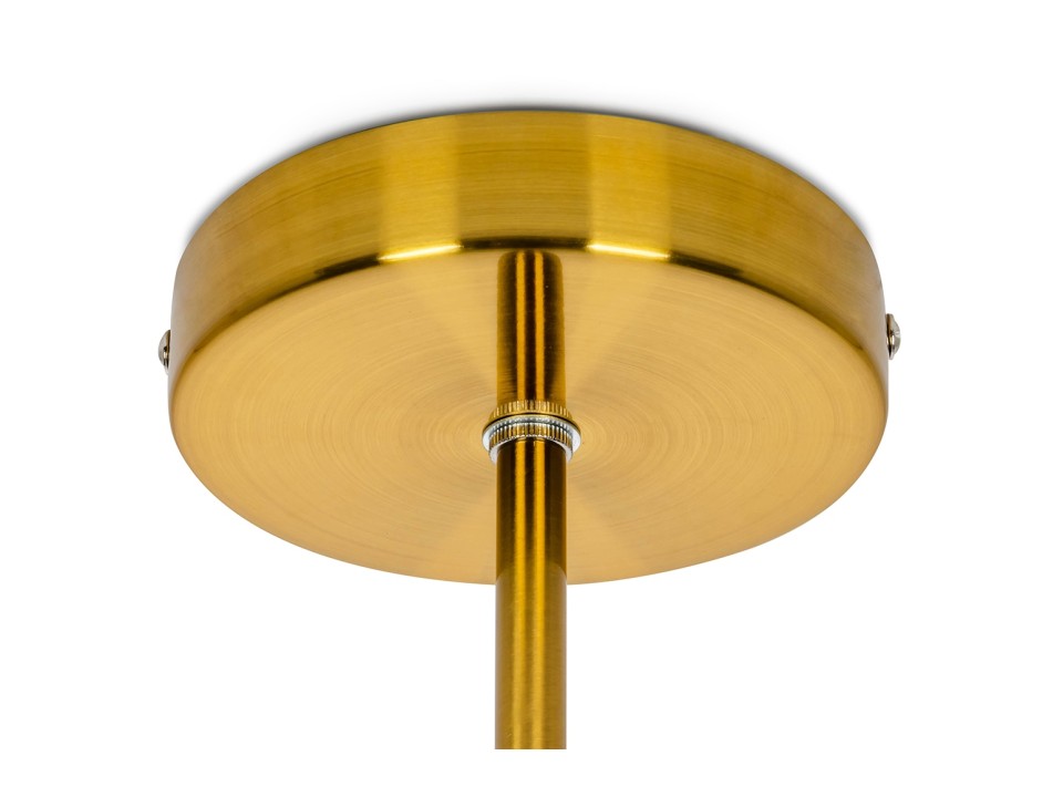 Lampa wisząca ASTRA 1 złota - metal, szkło - King Home