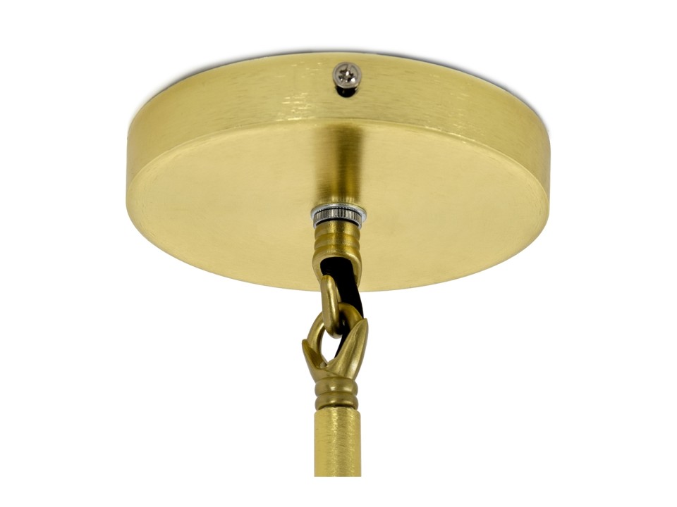 Lampa wisząca CANDELABR 6 złota - aluminium, szkło - King Home