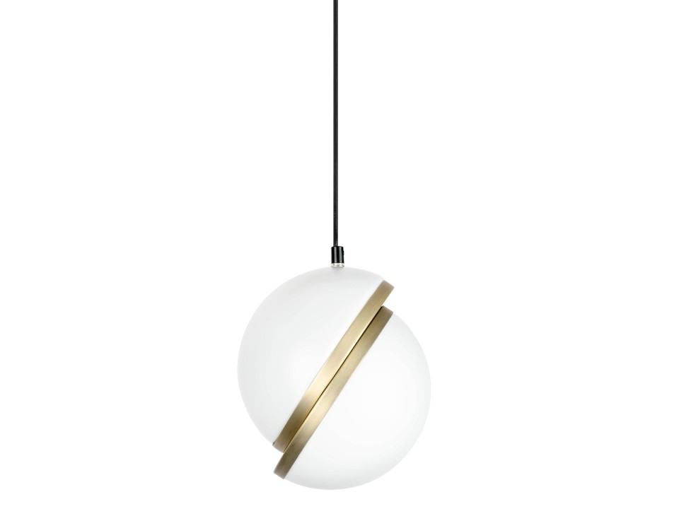 Lampa wisząca GLOBE 20 złota - LED, akryl, metal - King Home