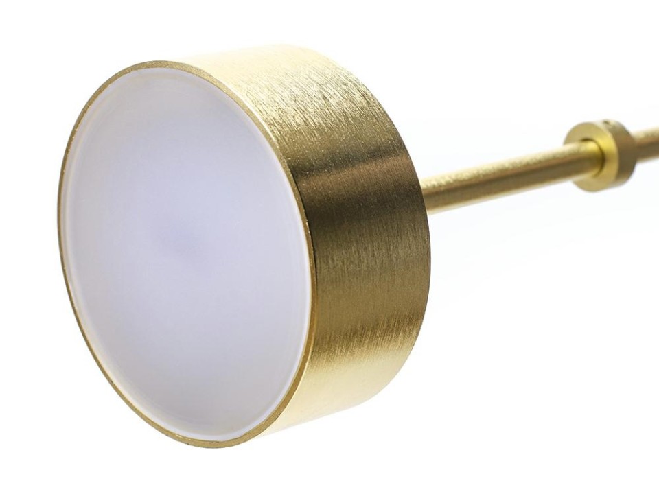 Lampa wisząca CAPRI złota - 60 LED, aluminium, szkło - King Home