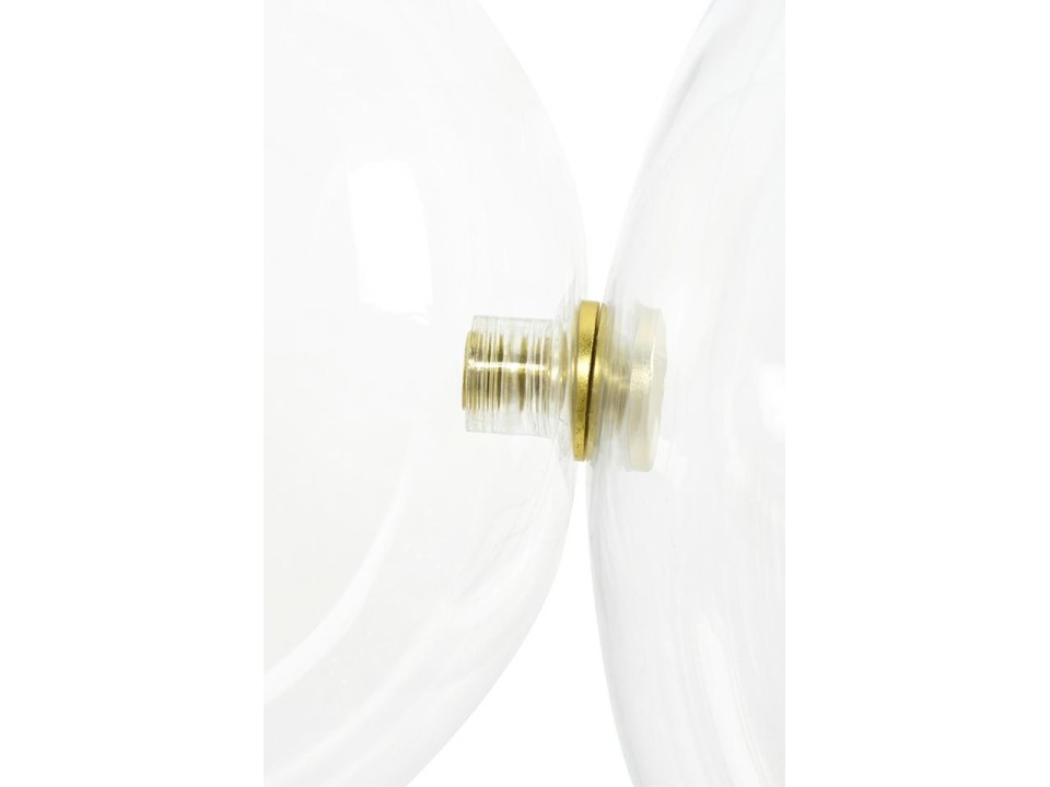Lampa wisząca CAPRI DISC 3 złota - 180 LED, aluminium, szkło - King Home