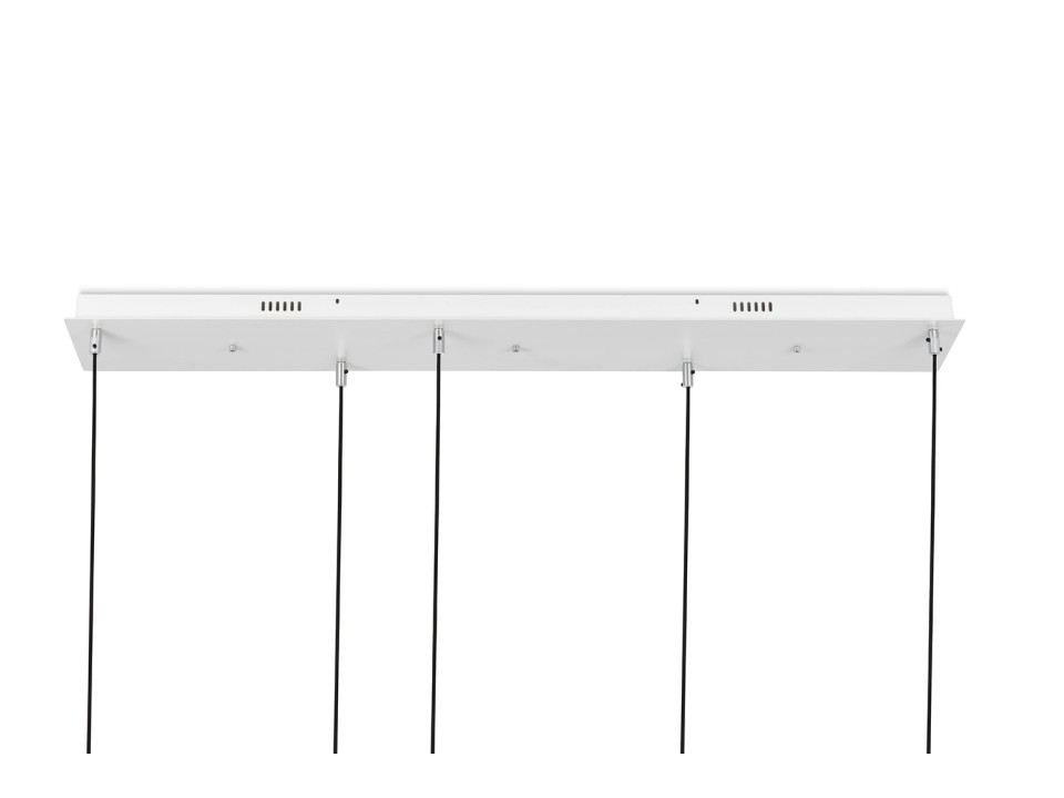 Lampa wisząca CAPRI LINE 5 złota - 300 LED, aluminium, szkło - King Home