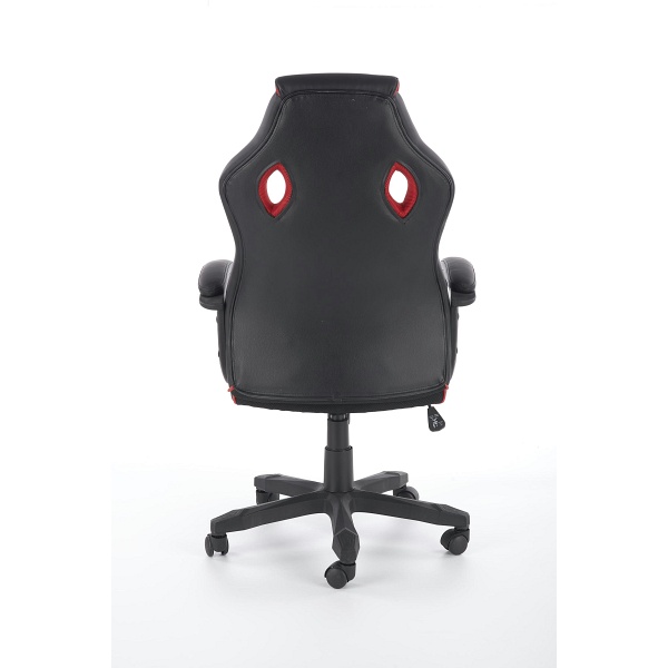 Fotel BAFFIN gabinetowy czarny / czerwony - Halmar