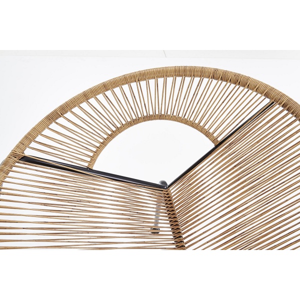 Fotel BARI rattanowy syntetyczny / czarny - Halmar