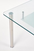 Stół CRISTAL bezbarwny/mleczny - Halmar