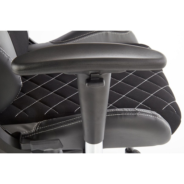 Fotel DRAKE gabinetowy czarny / popielaty - Halmar