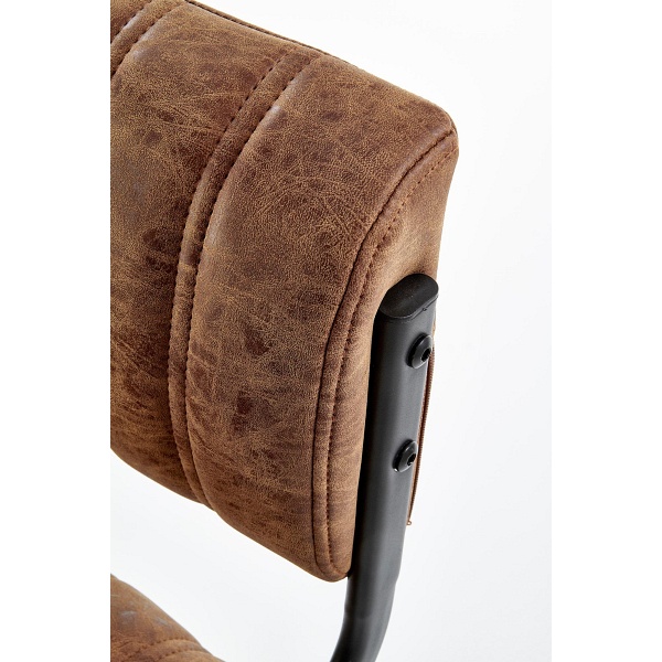 Hoker H88 stelaż - czarny, tapicerka - brązowy - Halmar