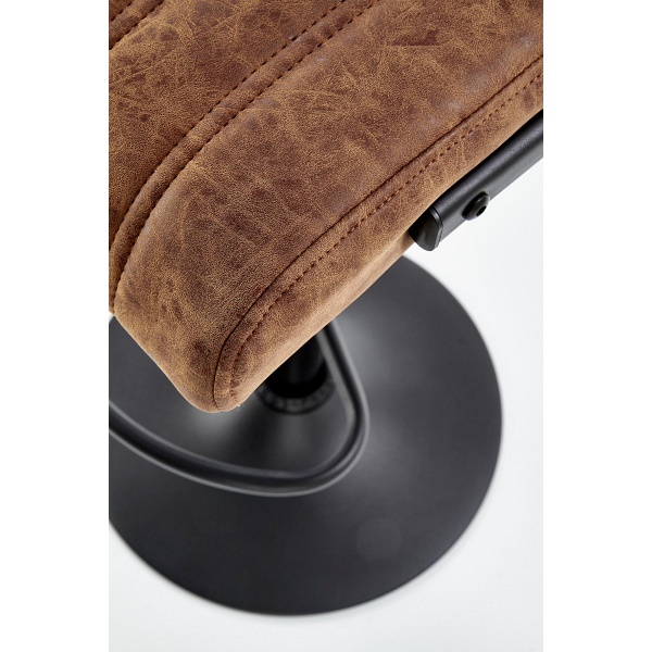 Hoker H88 stelaż - czarny, tapicerka - brązowy - Halmar