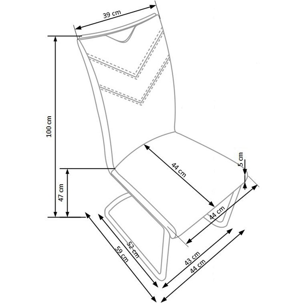 Krzesło K224 popiel - Halmar