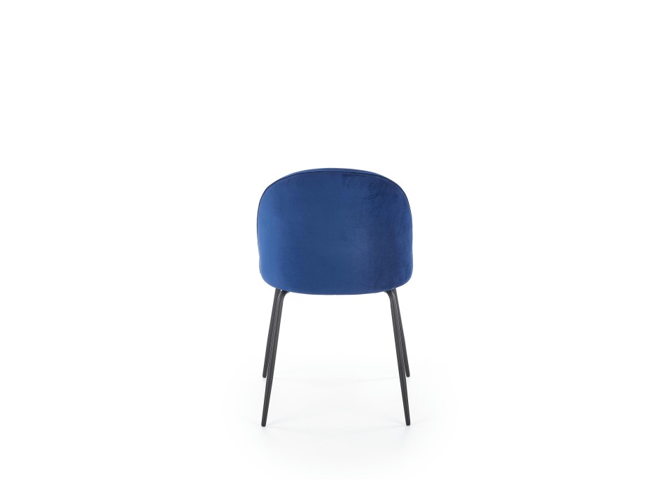 Krzesło K314 nogi - czarne, tapicerka - granatowy - Halmar