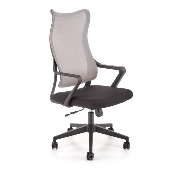 Fotel LORETO obrotowy, popiel-czarny - Halmar