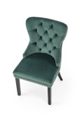 Krzesło MIYA czarny / tap: ciemny zielony - Halmar