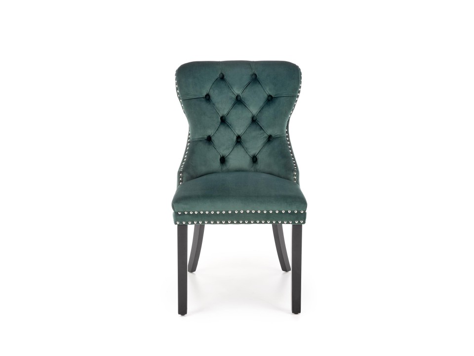 Krzesło MIYA czarny / tap: ciemny zielony - Halmar