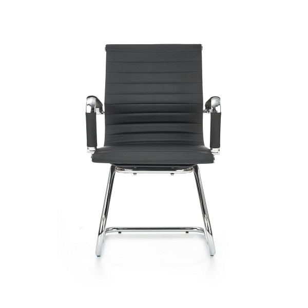 Fotel PRESTIGE SKID gabinetowy czarny - Halmar