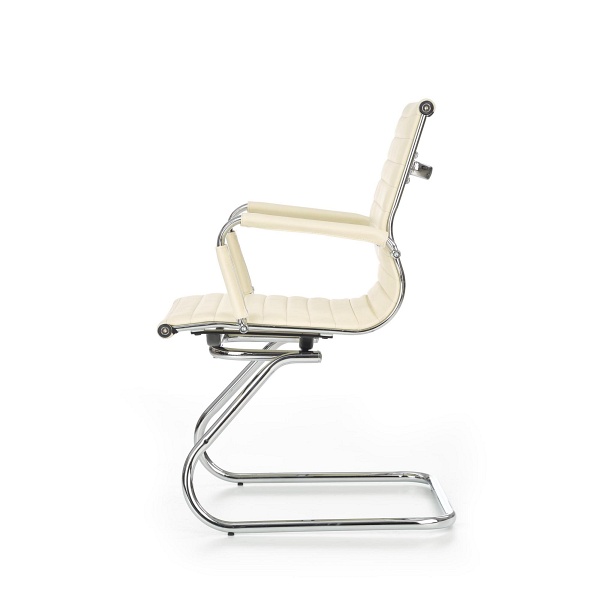 Fotel PRESTIGE SKID gabinetowy kremowy - Halmar