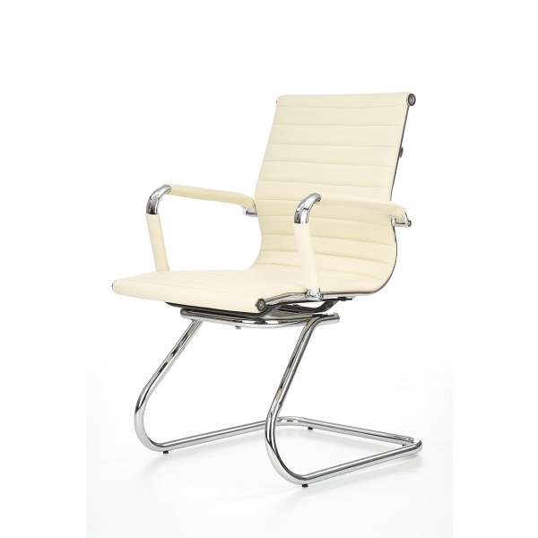 Fotel PRESTIGE SKID gabinetowy kremowy - Halmar