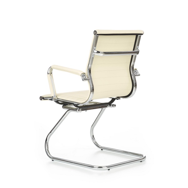 Fotel PRESTIGE SKID gabinetowy kremowy - Halmar