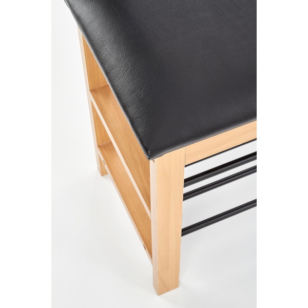 ST11 stojak na buty naturalny / czarny - Halmar