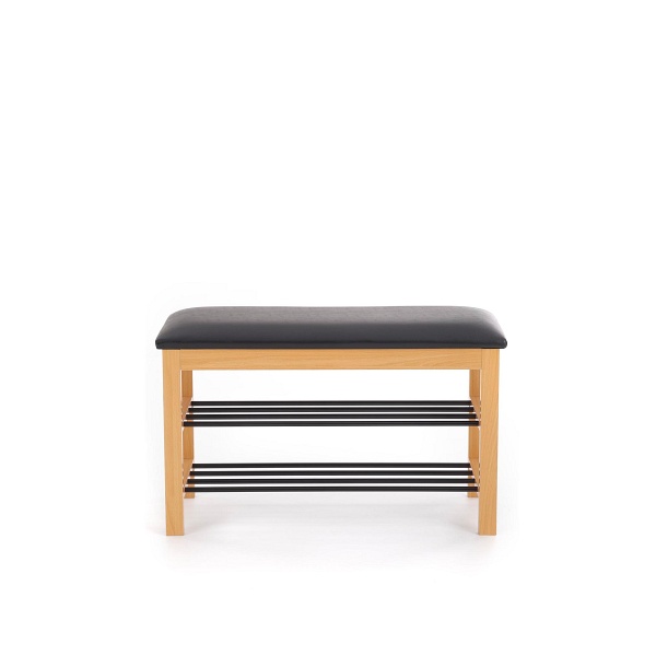 ST11 stojak na buty naturalny / czarny - Halmar