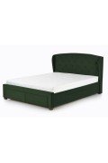 Łóżko SABRINA z szufladami ciemny zielony - Halmar