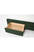 Łóżko SABRINA z szufladami ciemny zielony - Halmar