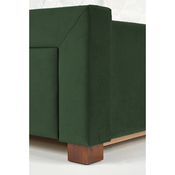 Łóżko SABRINA z szufladami ciemny zielony - Halmar