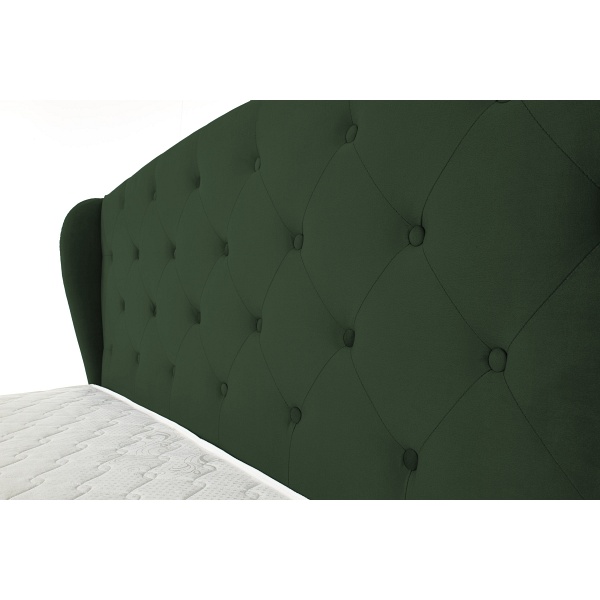 Łóżko SABRINA z szufladami ciemny zielony - Halmar